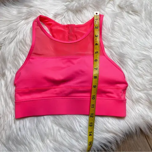 Zyia Active All Star One More Rep Neon Pink Racerback Sports Bra. Size Small.