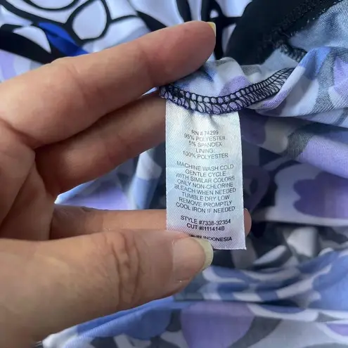 Enfocus Studio Midi Dress Sz 14 Tie Back Garden Party Work Floral Scoop Cocktail