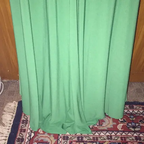 Green & Gold Beaded Riva Designs Ballgown Fancy Prom Dress Size 6