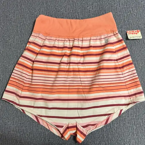 Free People Movement Hot Shot Stripe Print Shorts Size XS