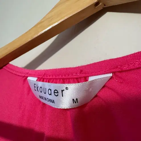 Pink Ekouaer Nursing Friendly S/S Top Size M EUC Size M