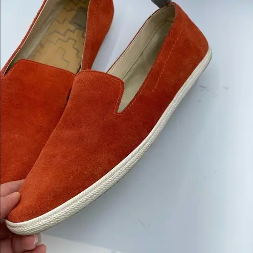 Dolce Vita Orange Suede Slip On Comfort Flats Womens 9.5 Shoes Loafers Sneakers