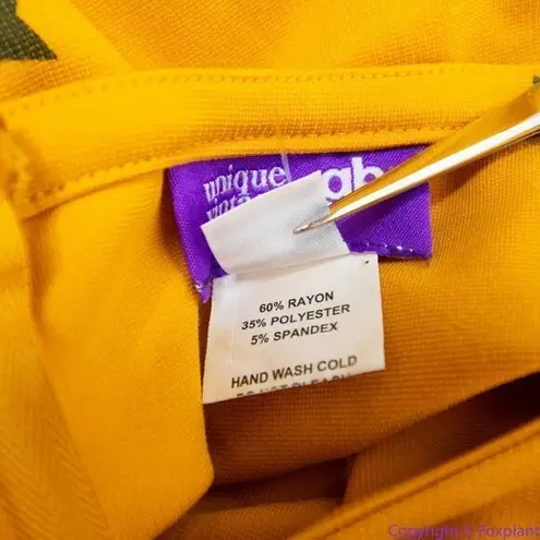 Unique Vintage Gwynnie Bee Yellow Star Print Fit-And-Flare Dress, 0X