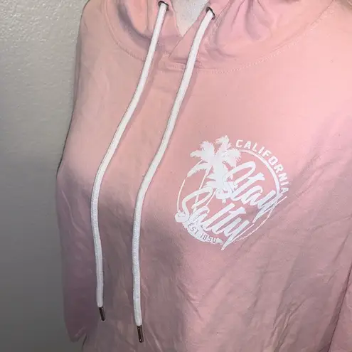 Spirit Woman’s XL California Stay Salty Crop Hoodie Pullover Sweatshirt Cotton