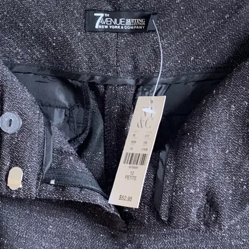 NY & Co 7th Avenue Pants Signature Fit Gray Bootcut Dress Work Pant Size 12P NEW