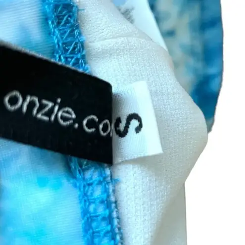 Onzie City Bra NWT CrissCross Strap Blue Tie Dye
