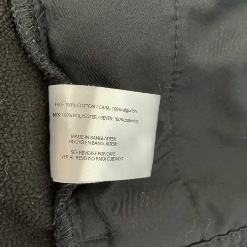 Orvis Classic Collection Black Plaid Fleece Lined Button Up Jacket sz L