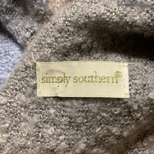 Simply Southern  Light Blue & Grey Cashmere Feel Blanket Scarf