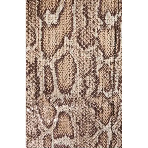 L'Agence ππ Auden Sequin Snake Print Mini Dress