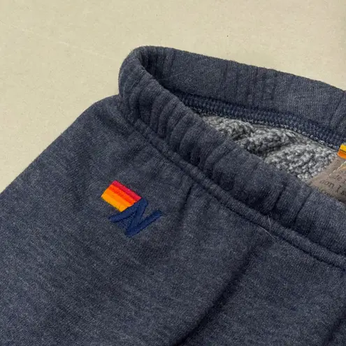 Aviator Nation Rainbow 5 Stripe Sweatpants blue Lounge Joggers Women's Size L