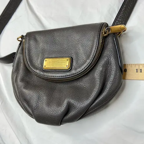 Marc by Marc Jacobs  Classic Q Natasha Dark Gray Leather Crossbody Bag