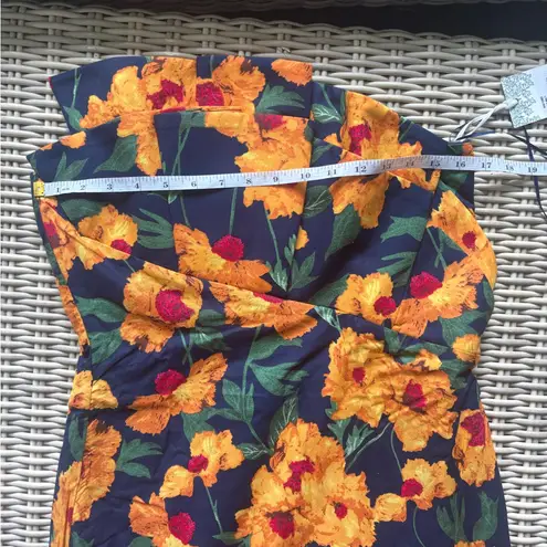 Tuckernuck NEW WITH TAGS Hyacinth House Margot Ruffle Strapless Midi Dress Blue Size M