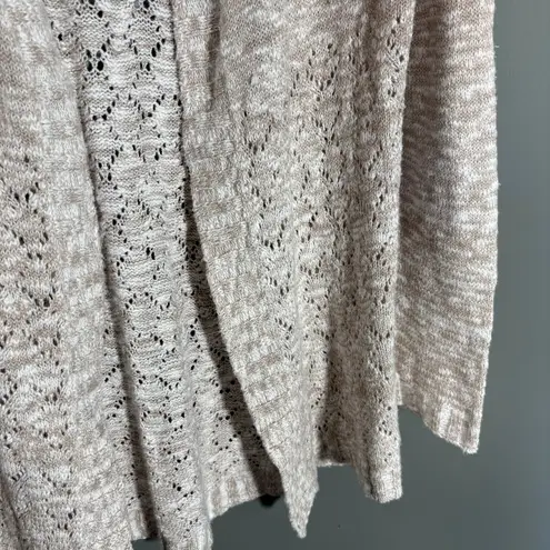 Belldini Women's Pink & White Marled Cozycore Romantic Cardigan