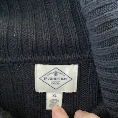 st. john's bay FINAL MARKDOWN St. John’s bay zip front cardigan large