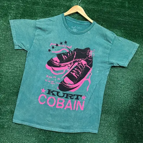 Kurt Cobain Obscene Phone Calls to Myself Shoes Grunge Mineral Wash T-Shirt L