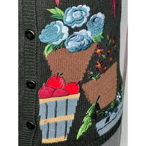 sweater vest fall harvest pattern Gray Size M