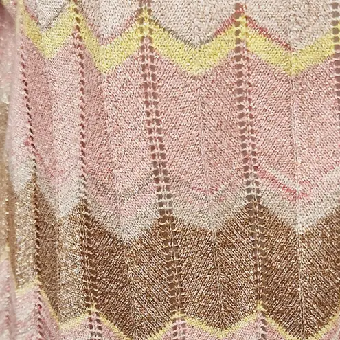 Moda International lurex chevron cardigan size large