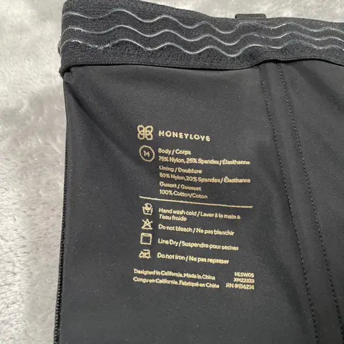 Honeylove Shapewear Medium Black SuperPower Short Compression Shaping New