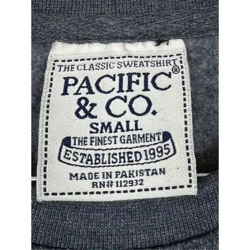 NEW Pacific Co Marco Island Florida Sweatshirt Sz S Gray Academia Crewneck