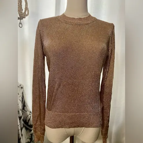 Bardot Metallic long sleeve Top/Sweater. Size 6
