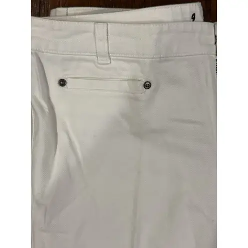 INC White Embroidered Flare Jeans Womens Petite 12P Stretch Comfort Wide leg