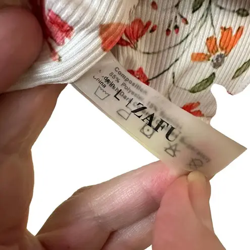 Zaful  Floral Bikini Top Size Large