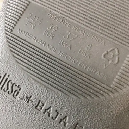 Melissa +Baja East Booties Black Embossed Boots Size 8 NEW