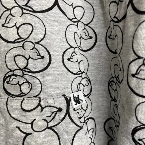 Lax Rat Flow Society Lacrosse Hoodie Full Zip Jacket Streetwear Hoodie Sz Large Gray