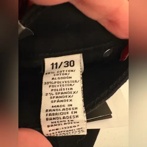 Celebrity Pink  The Deb Organic Cotton Skinny Hi Rise Black Raw Hem Jeans NWT 503