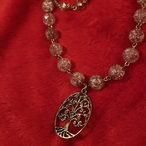 Taylor Swift Lover vintage style 3 layer chain necklace Pink