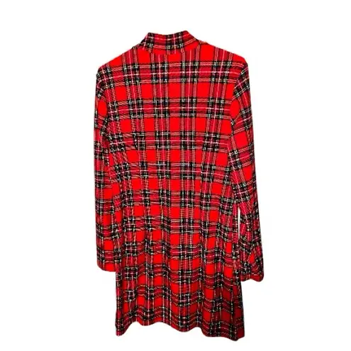 Adorable tartan Plaid Red Dress . New Size 12