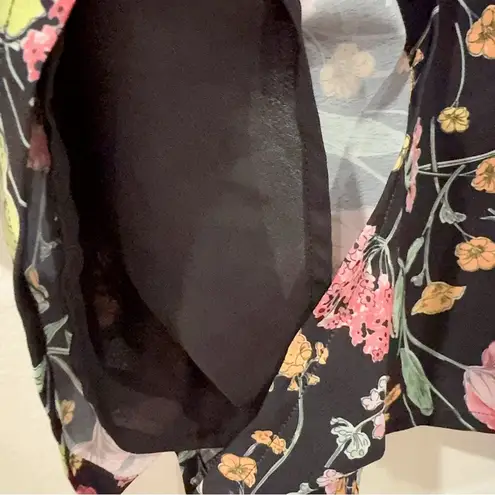 Lost + Wander Jungle Night Tie Shorts in Black Floral Multi Size Small NWT