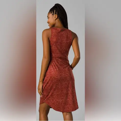 prAna Emerald Lake Dress in Rust Floret size Medium