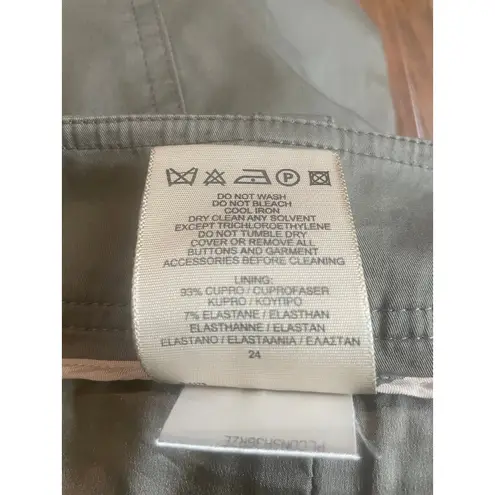 BURBERRY London Olive Khaki Pencil Skirt US Size 6 UK 8 CASUAL PREPPY