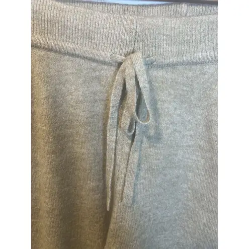 Calia by Carrie Underwood Sweater Knit Jogger Pants 1X Tan Neutral Pockets NWT