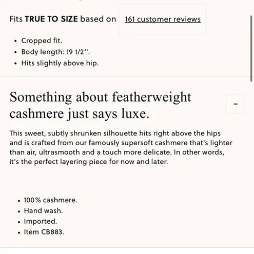 J.Crew  Featherweight cashmere-blend cropped sweater shell