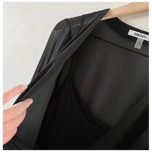 Dknyc Black Sequin Pailette Cowl Neck Mini Dress Sz S