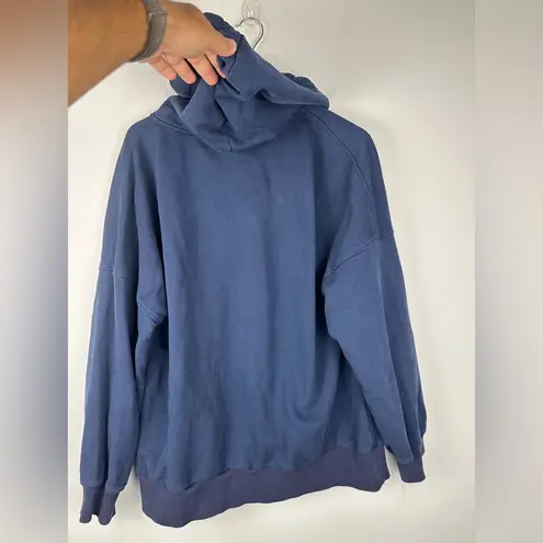 Nap Loungewear Full Zip Oversized Hoodie Sweatshirt Navy Blue Women’s Sz XXS