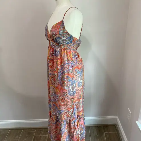 Molly Bracken Printed Long Dress in Pink Isabelle Size XS