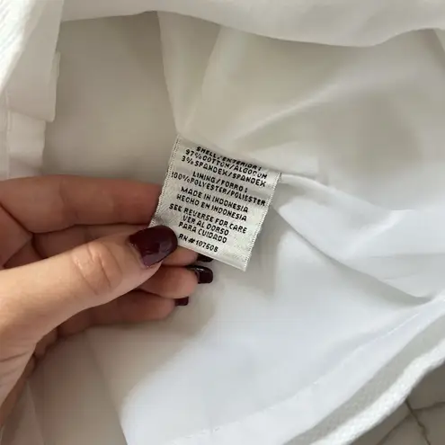 Chetta B Womens 2 White Full Front Zip Sheath Dress Office Casual Business