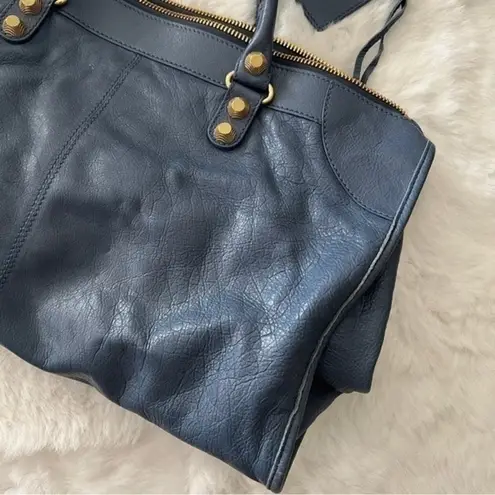 Balenciaga  Giant 21 Gold Hardware Work Bag in Blue