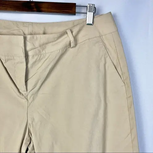 New York & Co. Stretch Khaki Bermuda Shorts 12