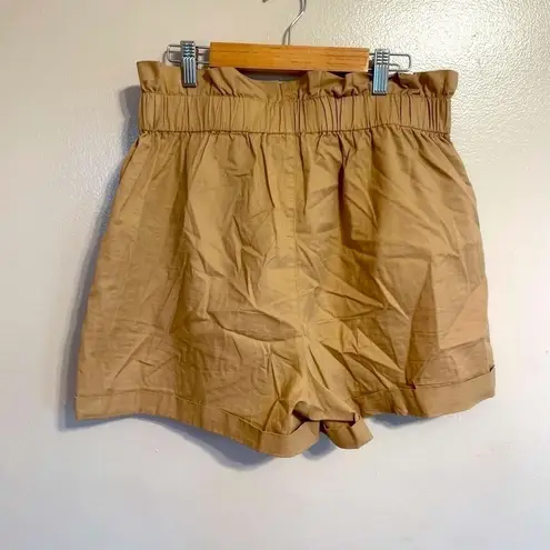 Ci Sono 𝅺 Tan High Waisted Shorts