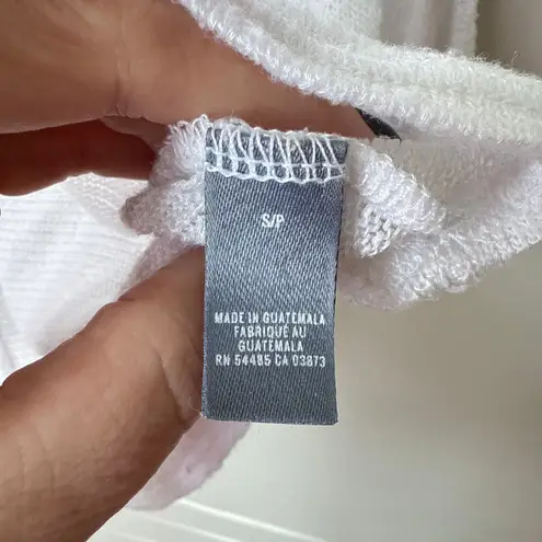 Aerie  Lightweight Scoop Neck White‎ 3/4 Sleeve Sweater Size Small Summer Spring