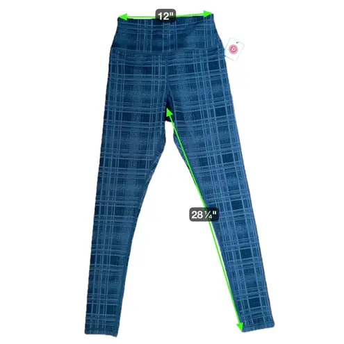 Glyder Sultry High Rise Leggings in Black Speckled Plaid Sleek Sculpt Fit Size S