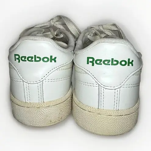 Reebok  Classic Club C 85 Vintage Chalk & Green Retro Sneaker Size 9.5‎ BS8242