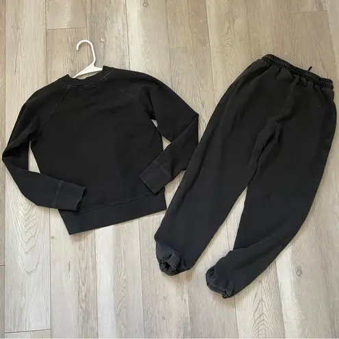 Richer Poorer Sweatset cotton sweater sweatpants womens Black xsmall loungewear Size XS