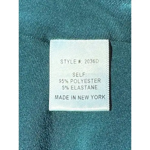 Of Mercer Park Place Dress in Teal XSmall Womens Jersey Modest Blue Size XS