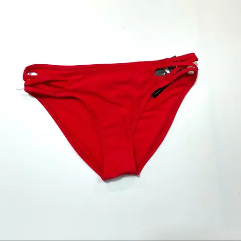 California Waves red strappy bikini swim bottom