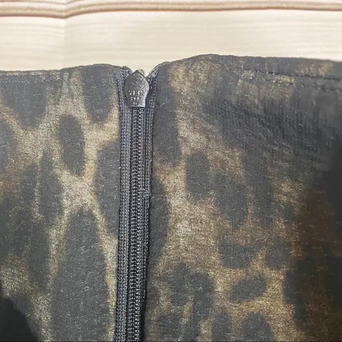 Sandro Paris Elastic Side Leopard Print Skirt